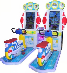 Simulateur de course 2 joueurs en fer et plastique, machine de jeu à monnayeur/billets avec tickets, jeu vidéo d'arcade, équipement de divertissement - Product Image 2