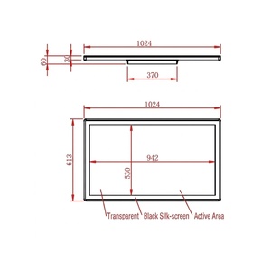 Xinliantimes New 43-inch High-Resolution 16:9 USB/DVI/Serial Intellitouch Gaming Flat <strong>Touch</strong> Monitor Interactive Amusement <strong>Black</strong> - Product Image 6