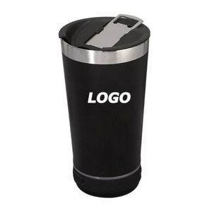 Bluetooth Speaker Stainless Steel Tumbler 16oz Vacuum <b>Insulated</b> <b>Mug</b> for Outdoor Travel and Promotional Gifts - Product Image 1