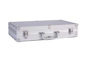 Porte-documents pour ordinateur portable en aluminium 12 pouces avec logo personnalisé OEM avec serrures mallettes en aluminium 18 pouces boîtes en métal - Product Image 4