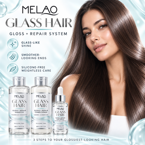 Set de Cuidado Capilar Coreano de Marca Privada con Champú, Acondicionador, Suero, Ácido Hialurónico, Ceramida y Proteína de Arroz para un Brillo Sedoso y Brillante - Product Image 1