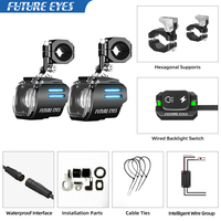 FUTURE EYES UF1 Viper – Interrupteur filaire rétroéclairé pour moteur et phare antibrouillard auxiliaire