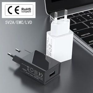 Caricatore da Parete N1 USB 5V 2A 10W <span class=keywords><strong>per</strong></span> Cellulari e Smartphone con Spina EU/US Adattatore CE <span class=keywords><strong>per</strong></span> <span class=keywords><strong>iPhone</strong></span> e Samsung - Product Image 6