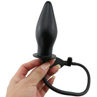 Dildo Anal Inflable de Acero Inoxidable, Vibrador Anal para Mujeres, Dilatador Anal Femenino