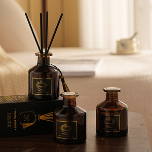 Diffusore di fragranze per camera da letto con <span class=keywords><strong>bastoncini</strong></span>, contenitore piccolo marrone a forma di pancia, decorazione con nappe, all'ingrosso dalla fabbrica - Product Image 2
