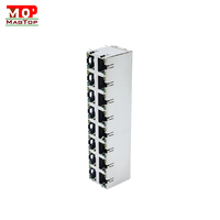 Connecteur RJ45 traversant plaqué or de haute qualité 50 microns Cat6 blindé 8P8C