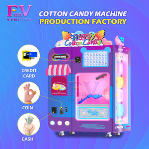 Produk baru Dapatkan uang komersial otomatis penuh permen katun Robot Fairy Floss mesin penjual permen katun - Product Image 2