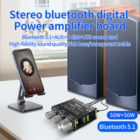 YS-T50L 50W * 2 carte amplificateur de puissance HiFi Audio Mini canal 2.0 ampères 3.5mm haut-parleurs pour systèmes de son domestique APP opération YS T50L