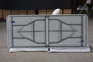 Factory Direct Durable HDPE Plastic Outdoor <strong>Folding</strong> <strong>Table</strong> Sturdy Portable Design for Modern <strong>Dining</strong> Foldable Modern Outdoor - Product Image 6