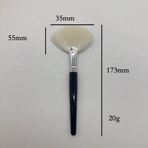 Masque exfoliant pour le visage en poils de chèvre blancs super doux et moelleux, traitement de peeling à l'acide glycolique, brosse pour masque en éventail, qualité supérieure, prix réduit - Product Image 2