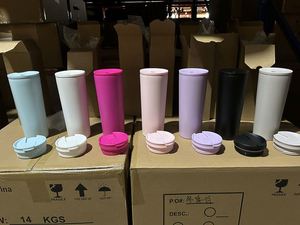 Wholesale Custom 24oz Stainless Steel Double Wall Vacuum Tumbler with Straw for <b>Hot</b> and Cold <b>Drinks</b> - Product Image 2