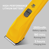 LILIPRO ZP-301 Tondeuse à poils d'animaux rechargeable silencieuse améliorée, tondeuse électrique puissante pour animaux, kit de tondeuse sans fil pour chat