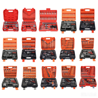 Jeu de clés à cliquet et douilles métriques 82-216 pièces avec rallonge, outils à main en coffret pour réparation automobile et usage domestique/jardin