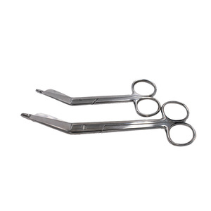 Ciseaux à gaze médicale de 18 cm, ciseaux à pansements de premiers secours, ciseaux à gaze à tête globale avec manche doré, ciseaux à pansements de 14 cm - Product Image 4