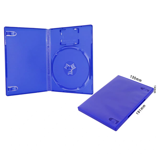 Standard Blue Color PS2 Game DVD Case PS2 Box Protector Game case