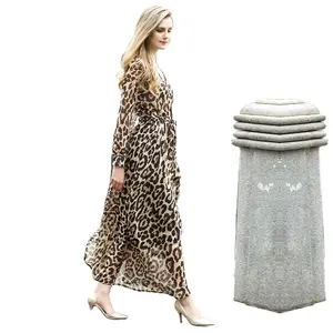 Женское платье с длинным рукавом, длинное платье с леопардовым принтом в новом стиле для весны и лета