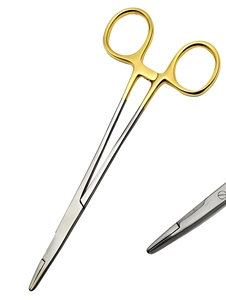 Porte-aiguille Olsen Hegar TC 5,5 pouces, ciseaux porte-aiguille en acier inoxydable, instruments chirurgicaux manuels certifiés CE, vente en gros - Product Image 2