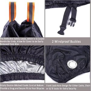 Funda para Bicicleta de Poliéster Personalizada con Revestimiento de PU, Resistente a los Rayos UV e Impermeable para Bicicletas de Carretera, Cruceros y BMX - Ajuste Universal para Uso en Exteriores - Product Image 3