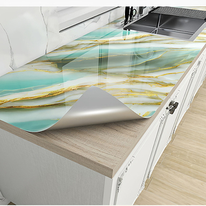 Pegatinas de Mármol de PVC Impermeables y Gruesas, Adhesivos Decorativos de Vinilo <span class=keywords><strong>para</strong></span> Baño, Escritorio, Papel Tapiz <span class=keywords><strong>para</strong></span> Cocina en Rollos - Product Image 3