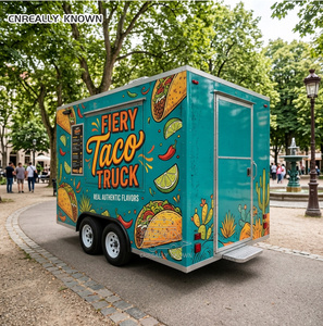 Portable Churros Restaurant Quality Burger Truck VIN Certified Food Service <b>Trailer</b> - Product Image 2