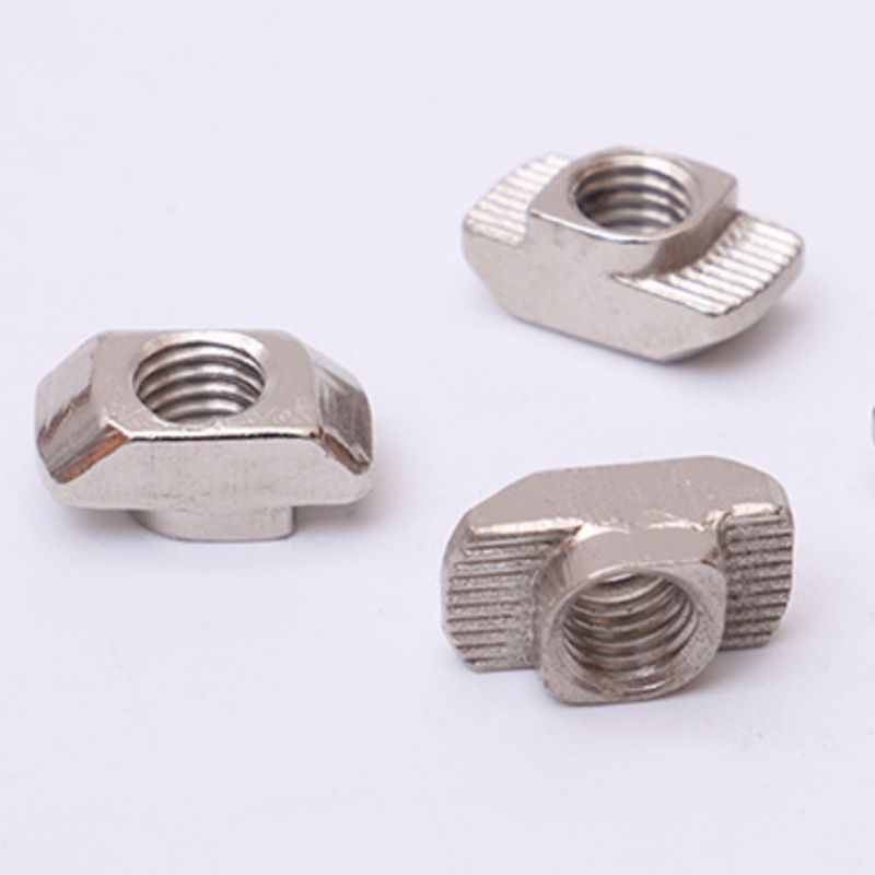 100-Pack M6 Carbon Steel Square Rhombus Nuts For 4040 Aluminum Profile – Galvanized