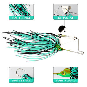 New Composite Bearded Spinner <b>Lure</b> 8g Bionic Artificial Bait For Bass <b>Fishing</b> Bottom Baits Spinning Propeller <b>Lure</b> Set - Product Image 4