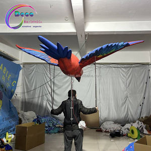 Gran oferta, disfraz de pájaro inflable, decoración de fiesta temática de pájaro, marioneta inflable de <span class=keywords><strong>loro</strong></span> - Product Image 3