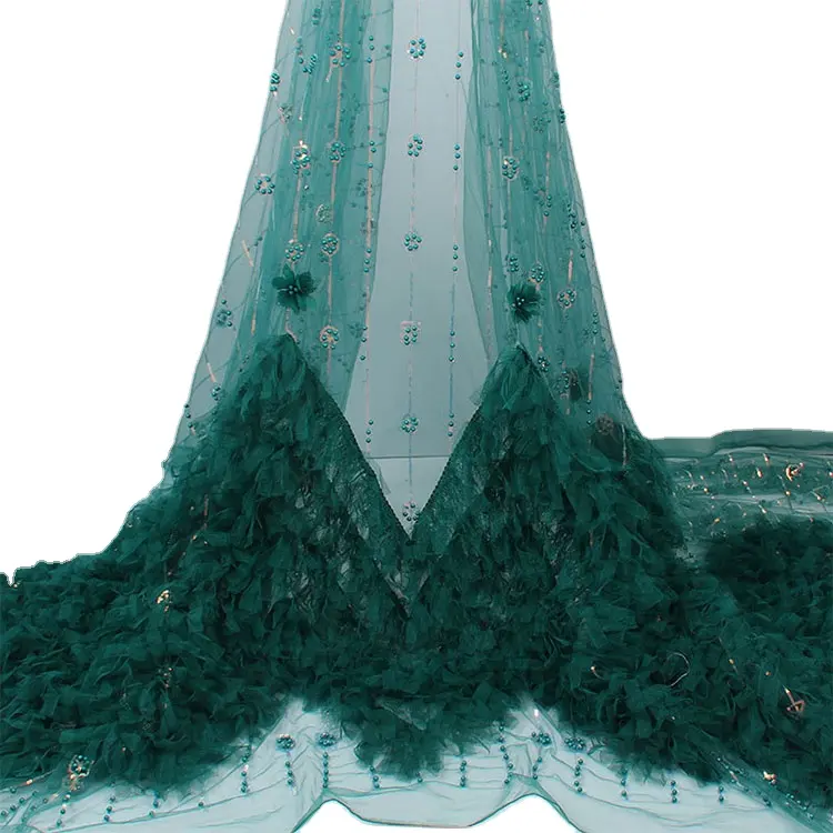 Stok Harga Tekstil Rumah Tersedia Payet Imitasi Manik-manik Bulu Pemangkasan Kain Bohomeian Latar Belakang Kain Bulu Burung Unta