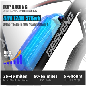 Vélo de montagne électrique FUKU 26 pouces 48V 350W Cadre en alliage d'aluminium Vélo électrique 7 vitesses Frein à disque <span class=keywords><strong>VTT</strong></span> Vélo électrique - Product Image 2