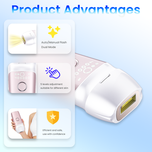 มูลวีล T013C เครื่องกำจัดขนด้วย IPL ฟื้นฟูผิว รักษาสิว ระบบทำความเย็นด้วยน้ำแข็ง พกพาสะดวก ใช้ในบ้านได้ เครื่องเลเซอร์เสริมความงาม - Product Image 3