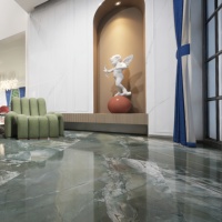 Carreaux de marbre Florence à haute brillance Clearite Sharp 600X1200MM Accents de sol en porcelaine solides et durables pour une utilisation à domicile