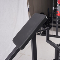 Banc d'exercice réglable en acier multi-poignées pour machine à tirage en T, avec support de poitrine, pour hip thruster et extension dorsale, équipement de musculation