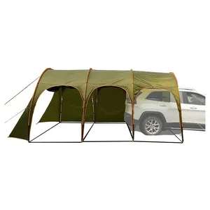 Waterdichte Lichtgewicht Eenvoudige Installatie Auto Camping Schaduw Luifel Luifel Voor 8-10 Persoon Familie Party Tent