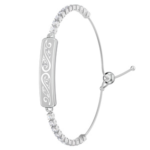 ใหม่ สร้อยข้อมืออัจฉริยะ สร้อยข้อมือแฟชั่นประดับเพชร อัตราการเต้นของหัวใจ ออกซิเจนในเลือด การตรวจสอบการนอนหลับ การออกกำลังกาย เครื่องนับก้าว การจัดการสุขภาพ - Product Image 3