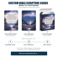 Cartes de prière et de paix personnalisées avec des versets bibliques KJV, cartes de prière dévotionnelles 57x87mm, coffret cadeau chrétien de 40 cartes