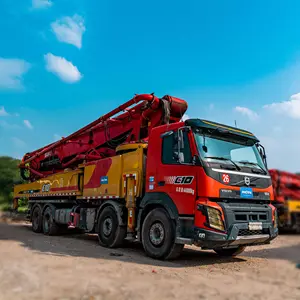 Volvo Chassis 62m Concrete Pump Truck Made In 2020 600C-10 Used Boom Pump Concrete Placer