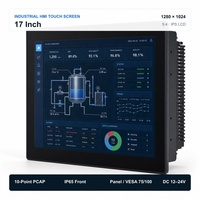 Paneles de Pantalla Táctil Capacitiva Industriales LETPCBA, Pantalla HMI Industrial de 7-21.5 Pulgadas con PoE IP65, Montaje en Panel Frontal