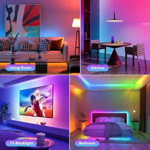 5050 RGB 5V USB LED Strip 2m/5m/10m Remote <b>Control</b> Dimmable IP20 <b>TV</b> Backlight Home Decor Smart CRI80 50000 Hours Lifespan 1-Year - Product Image 2