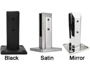 Nhà máy trực tiếp màu đen Glass Spigot thép không gỉ hồ bơi ngoài trời hàng rào sàn tường lan can cầu thang DIY tay vịn lan can - Product Image 1