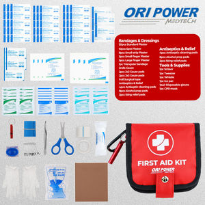 ORIPOWER - Bolsa Médica de Emergencia Plegable de Nailon Portátil con Logotipo Personalizado, <span class=keywords><strong>Mini</strong></span> Botiquín de Primeros Auxilios de Nailon para Viajes, Trabajo y Deportes - Product Image 1