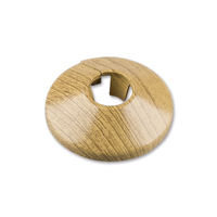 Rosaces décoratives en plastique imitation bois pour radiateur, tuyau circulaire de 15 mm de diamètre intérieur, accessoires de meubles