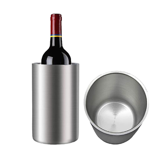 Enfriador de Vino y Cerveza de Acero Inoxidable de Doble Pared, Aislado, de Alta Calidad, con Logotipos Personalizables, Cubetas para Bebidas, Cubo para Hielo, Venta al Por Mayor - Product Image 1