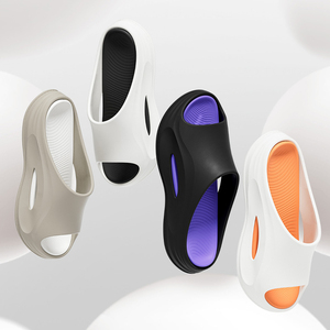 Scivoli sportivi personalizzati pantofole con Logo personale per Club Logo personalizzato pantofole basso MOQ scivoli pantofole per gli uomini - Product Image 1