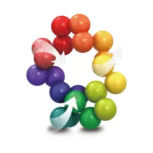 2023新的其他新奇玩具旋转魔术球烦躁塑料可玩艺术球块