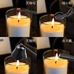 Golden Bell Candle Extinguisher 3Cr13 Stainless Steel Round Shape For Candle Care Tools Fireplace <b>Accessories</b> - Product Image 5