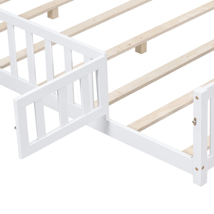 Estructura de Cama de Piso Montessori de Madera Maciza para Niños Pequeños Tamaño Matrimonial para Dormitorio - Product Image 5