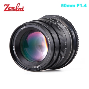 Zonlai 50mm F1.4 ana <span class=keywords><strong>Lens</strong></span> büyük diyafram manuel odak lensi 195g için Sony e-montaj Fuji <span class=keywords><strong>Canon</strong></span> EOS-M dağı aynasız kamera - Product Image 1