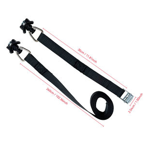 Accessoires de contrôle de cargaison logistique, sangle <span class=keywords><strong>d</strong></span>'<span class=keywords><strong>arrimage</strong></span> à cliquet 25 mm 2,9 m, sangle à boucle à came avec rail en L en aluminium, <span class=keywords><strong>anneau</strong></span> en O, accessoires à goujon unique - Product Image 3