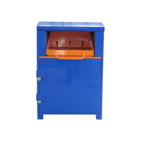 Caja de donación de ropa personalizada de fábrica inteligente con pantalla Led Caja de donación de ropa inteligente Papelera de reciclaje de ropa de metal