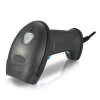 Pistolet à balayage rapide XB-2108 lecteur de codes-barres portable de supermarché 1D avec lumière laser prend en charge l'interface USB RS232 PS/2